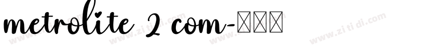 metrolite 2 com字体转换